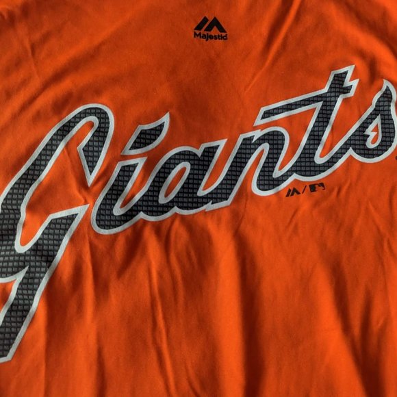Men's SF Giants Cool Base Tee - Orange XL - Picture 8 of 10
